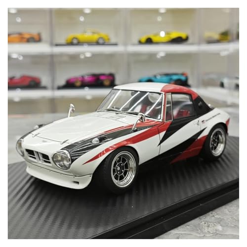 Modellauto Im Maßstab 1 18 Für Toyota Sports 800 NOB Simulation Harz Auto Modell Sammler Ornament Weiß Druckguss Legierung Für Die Sammlung(White) von YLQERZ