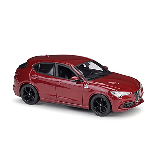 Modellauto Im Maßstab 1 24 Für Alfa Romeo Stelvio Classic Red Coupe Diecast Alloy Car Model Collectible Toy Car Für Die Sammlung von YLQERZ