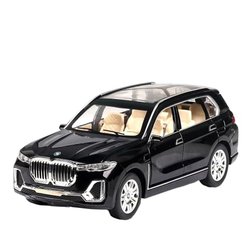 Modellauto Im Maßstab 1 24 Für BMW X7 X5 XM SUV Druckguss-Spielzeugauto Metallmodell Simulationssammlung Mit Ton Und Licht Für Die Sammlung(X7 Black) von YLQERZ