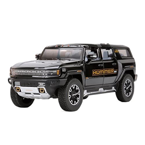 Modellauto Im Maßstab 1 24 Für Hummer EV SUV Off-Road Alloy Druckguss Modellauto Sound Und Licht Spielzeug Sammlerstücke Geschenk Für Die Sammlung(A) von YLQERZ