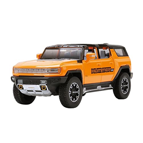 Modellauto Im Maßstab 1 24 Für Hummer EV SUV Off-Road Alloy Druckguss Modellauto Sound Und Licht Spielzeug Sammlerstücke Geschenk Für Die Sammlung(D) von YLQERZ