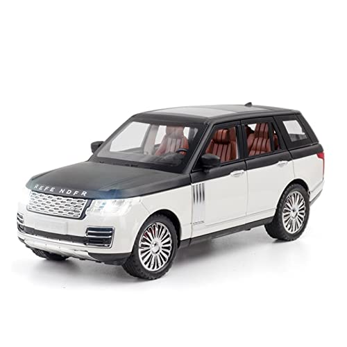 Modellauto Im Maßstab 1 24 Für Land Rover Range Rover White Alloy Die Casting Model Collection Display Kind Spielzeugauto Geschenk Für Die Sammlung von YLQERZ