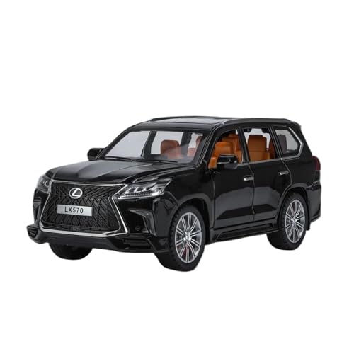 Modellauto Im Maßstab 1 24 Für Lexus LX600 LX570 LX500 Zink-Legierung Druckguss Metall Modell Auto Sound Und Licht Pull Back Für Die Sammlung(LX500 Black) von YLQERZ