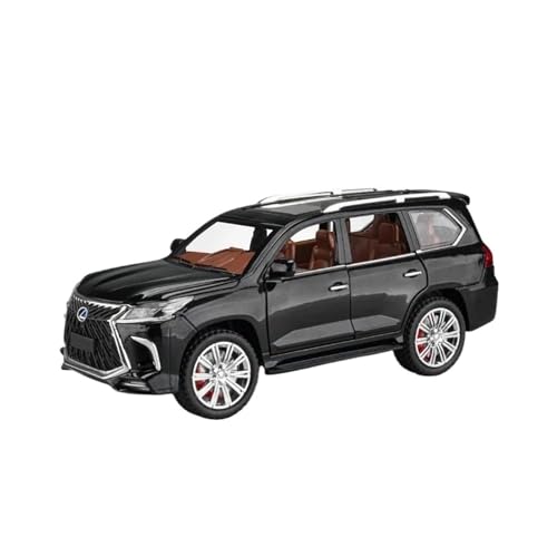 Modellauto Im Maßstab 1 24 Für Lexus LX600 LX570 LX500 Zink-Legierung Druckguss Metall Modell Auto Sound Und Licht Pull Back Für Die Sammlung(LX570 Black) von YLQERZ
