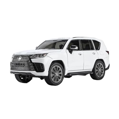 Modellauto Im Maßstab 1 24 Für Lexus LX600 LX570 LX500 Zink-Legierung Druckguss Metall Modell Auto Sound Und Licht Pull Back Für Die Sammlung(LX600 White) von YLQERZ