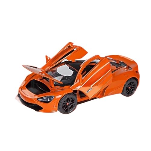 Modellauto Im Maßstab 1 24 Für McLaren 720S Rennwagenmodell Druckguss-Sportwagenmodell Simulation Ton- Und Lichtfahrzeugspielzeug Für Die Sammlung(Orange1) von YLQERZ