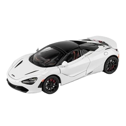 Modellauto Im Maßstab 1 24 Für McLaren 720S Rennwagenmodell Druckguss-Sportwagenmodell Simulation Ton- Und Lichtfahrzeugspielzeug Für Die Sammlung(White) von YLQERZ