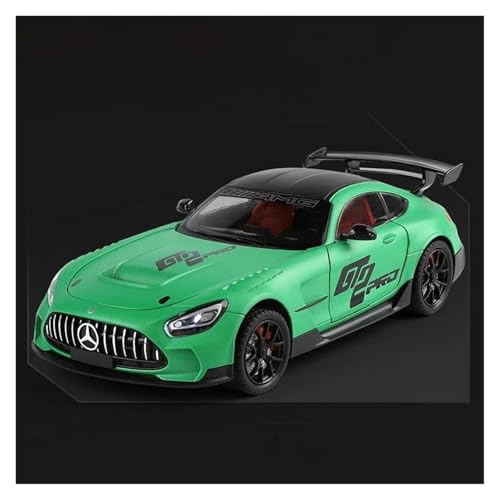 Modellauto Im Maßstab 1 24 Für Mercedes-Benz AMG GT Legierung Sportwagen Modell Maßstab Modell Fahrzeug Sound Und Licht Sammlung Spielzeug Für Die Sammlung(Grün) von YLQERZ