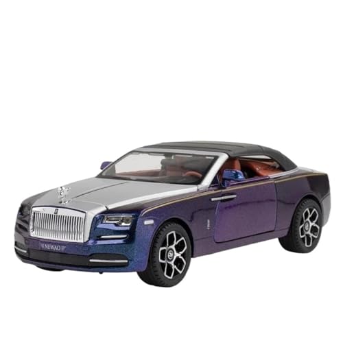 Modellauto Im Maßstab 1 24 Für Rolls-Royce Dawn Spofec Legierung Auto Druckguss Modell Sound Und Licht Pull Back Auto Sammlung Für Die Sammlung(Purple) von YLQERZ