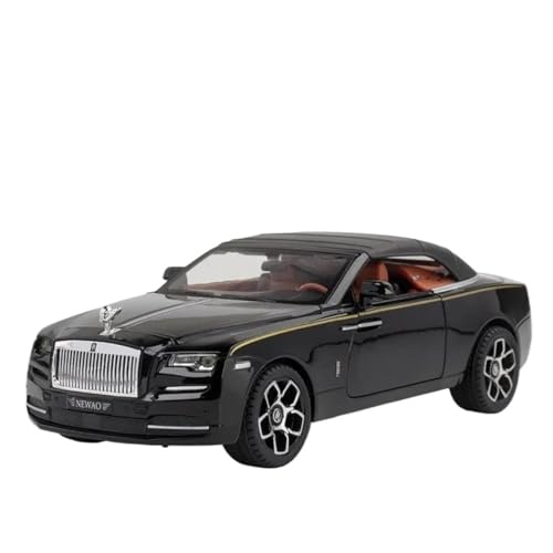 Modellauto Im Maßstab 1 24 Für Rolls-Royce Dawn Spofec Legierung Auto Druckguss Modell Sound Und Licht Pull Back Auto Sammlung Für Die Sammlung(Schwarz) von YLQERZ