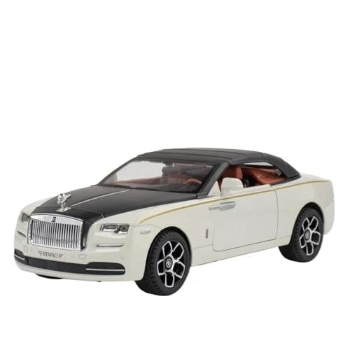 Modellauto Im Maßstab 1 24 Für Rolls-Royce Dawn Spofec Legierung Auto Druckguss Modell Sound Und Licht Pull Back Auto Sammlung Für Die Sammlung(White) von YLQERZ