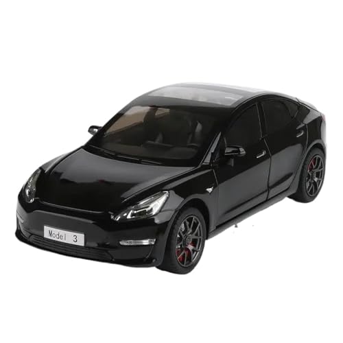 Modellauto Im Maßstab 1 24 Für Tesla Model 3 Maßstab Automodell Druckguss Metallmodell Simulation Fahrzeug Sound Und Licht Spielzeug Für Die Sammlung(Gray) von YLQERZ