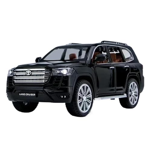 Modellauto Im Maßstab 1 24 Für Toyota Land Cruiser LC300 GR Automodell Fahrzeugsimulation Sound Und Licht Diecast Autosammlung Für Die Sammlung(Black B) von YLQERZ