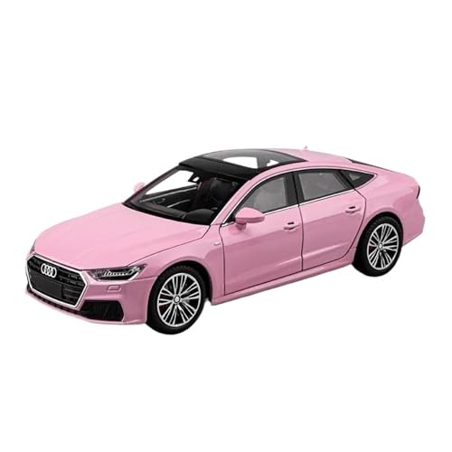 Modellauto Im Maßstab 1 24 Skala Modell Für Audi A7 Limousine Druckguss Modell Auto Sound Und Licht Sammler Spielzeug Für Die Sammlung(Rosa) von YLQERZ