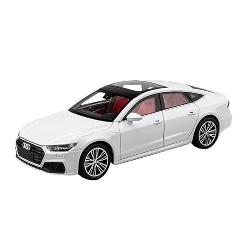 Modellauto Im Maßstab 1 24 Skala Modell Für Audi A7 Limousine Druckguss Modell Auto Sound Und Licht Sammler Spielzeug Für Die Sammlung(White) von YLQERZ