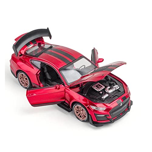 Modellauto Im Maßstab 1 32 Für Ford Mustang GT500 Legierung Druckguss Modell Sportwagen Sound Und Licht Spielzeugauto Geschenk Für Die Sammlung(C) von YLQERZ