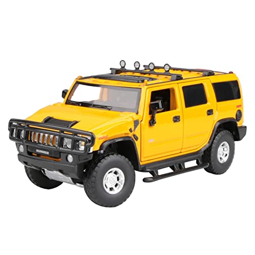 Modellauto Im Maßstab 1 32 Für Hummer H2 Lenklegierung Druckguss Modellauto Sammlung Display Kind Spielzeugauto Geschenk Für Die Sammlung(A) von YLQERZ