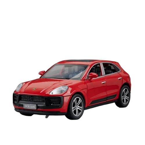 Modellauto Im Maßstab 1 32 Für Porsche Macan T SUV Automodell Druckgusssimulation Modellauto Sound Und Licht Pull Back Collection Für Die Sammlung(Rot) von YLQERZ