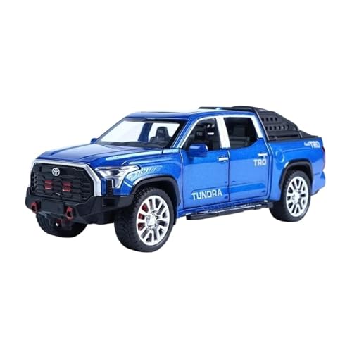 Modellauto Im Maßstab 1 32 Für Toyota Tundra Pickup Truck Automodell Druckguss-Metallauto-Modell Sound Und Licht Spielzeug Für Die Sammlung(Blau) von YLQERZ