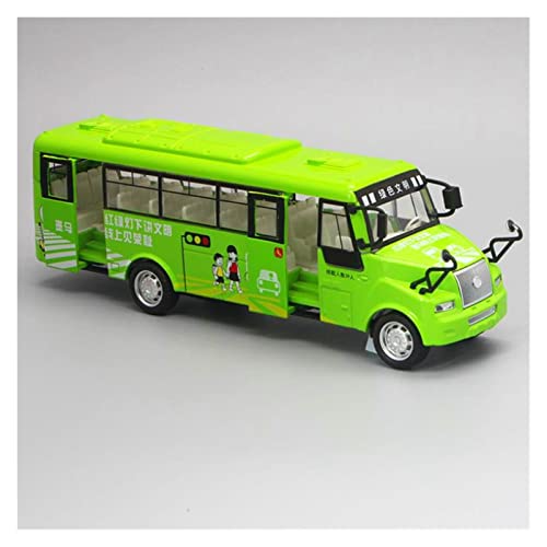 Modellauto Im Maßstab 1 32 Legierung Tourismus Bus Modell Sound Und Licht Diecast Metall Emulation Stadtbus Kind Spielzeug Geschenke Für Die Sammlung(Grün) von YLQERZ