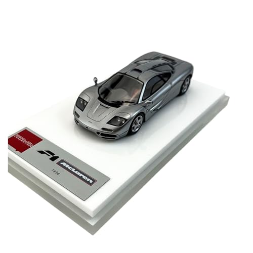 Modellauto Im Maßstab 1 43 ​​für Mclaren F1 Straßenautomodell 1994 Für Kunsthandwerksbüro Heim-Desktop-Dekoration Hobbys Für Die Sammlung(Silver) von YLQERZ