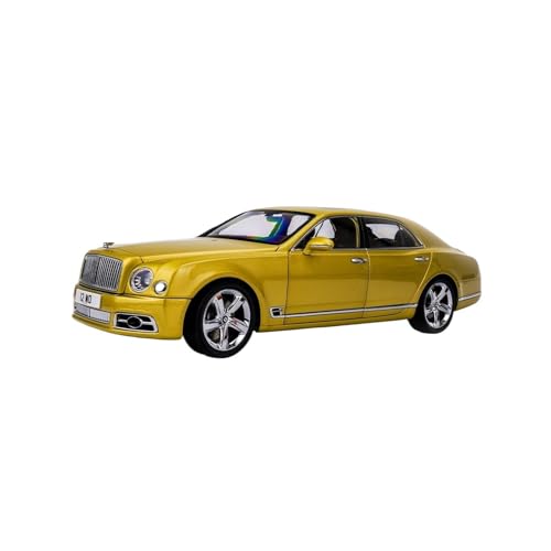 Modellauto Im Maßstab 1:18 Für Bentley Mulsanne Goldlegierung Vollfahrautomodell Kunstsammlung Für Erwachsene Heimdekoration Für Die Sammlung von YLQERZ