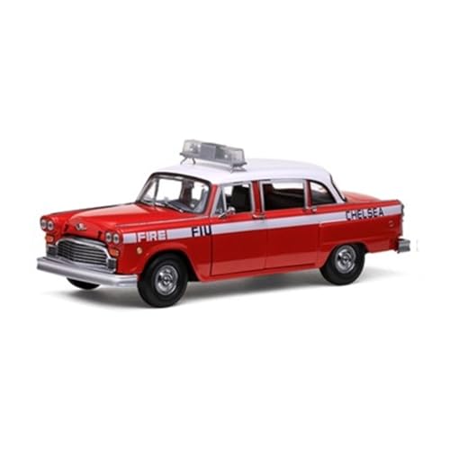Modellauto Im Maßstab 1:18 Für Checker A11 New York Taxi 1981 Simulation Auto Diecast Modell Gelb Spielzeug Fahrzeuge Für Die Sammlung(Red) von YLQERZ