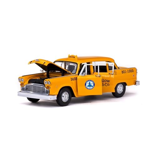 Modellauto Im Maßstab 1:18 Für Checker A11 New York Taxi 1981 Simulation Auto Diecast Modell Gelb Spielzeug Fahrzeuge Für Die Sammlung(Yellow) von YLQERZ
