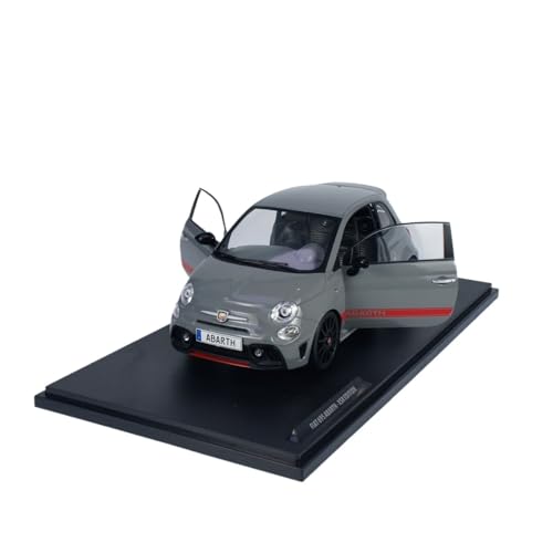 Modellauto Im Maßstab 1:18 Für FIAT695 Abarth XSR Edition Grau Legierung Doppel-öffnung Auto Modell Metall Casting Ornamente Für Die Sammlung von YLQERZ