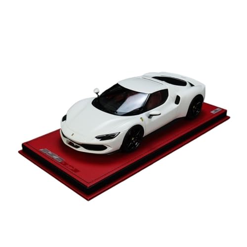 Modellauto Im Maßstab 1:18 Für Ferrari 296 GTB Hardtop Supercar Weiß Harz Auto Modell Display Wand Sammlung Für Die Sammlung Modellauto Im Maßstab 1:18 Für Ferrari 296 GTB Hardtop Supercar Weiß Harz Auto Modell Display Wand Sammlung Für Die Sammlung von YLQERZ