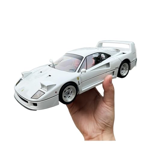 Modellauto Im Maßstab 1:18 Für Ferrari F40 Grün/Weiß Legierung Casting Volle Tür Sportwagen Modell Geeignet Für Erwachsene Sammlung Für Die Sammlung(White) von YLQERZ