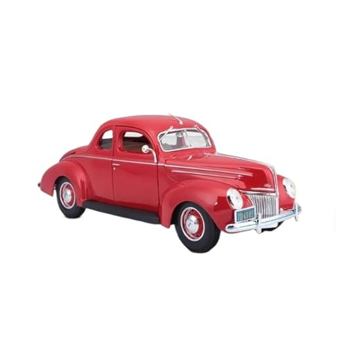 Modellauto Im Maßstab 1:18 Für Ford 1939 Coupe Kann Die Tür Öffnen Legierung Vintage Auto Modell Display Sammler Spielzeug Für Die Sammlung(Red) von YLQERZ