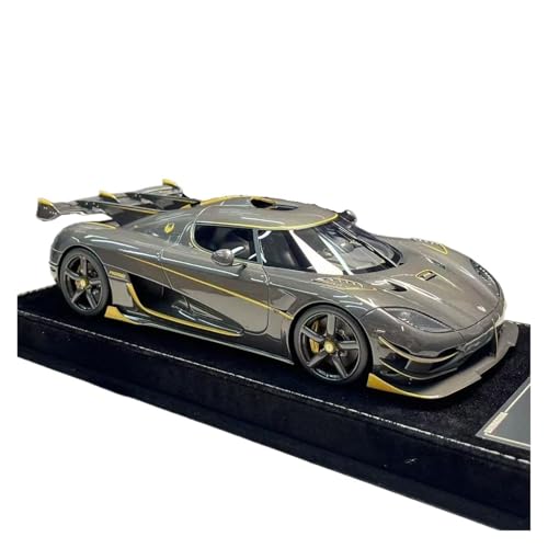 Modellauto Im Maßstab 1:18 Für Koenigsegg Agera RS Harz Auto Modell Desktop Dekoration Und Büro Dekoration Für Die Sammlung(Gray) von YLQERZ