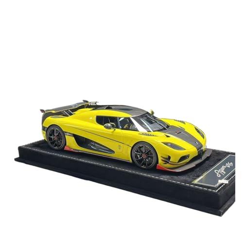 Modellauto Im Maßstab 1:18 Für Koenigsegg Agera RS Harz Auto Modell Desktop Dekoration Und Büro Dekoration Für Die Sammlung(Yellow) von YLQERZ