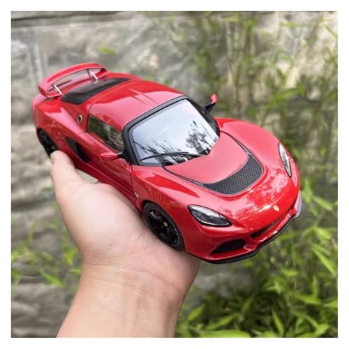 Modellauto Im Maßstab 1:18 Für Lotus Auto Simulation Desktop Dekoration Statische Modell Sammeln Ornament Rot Weiß Für Die Sammlung(Red) von YLQERZ