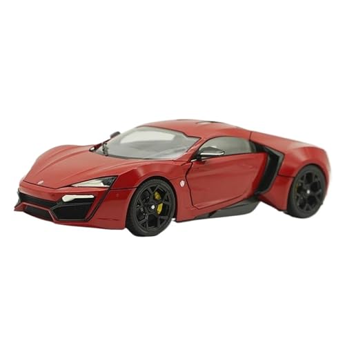 Modellauto Im Maßstab 1:18 Für Lykan Supercar Spielzeug Autos Modell Klassiker Erwachsene Souvenir Sammlerstücke Skala Druckguss Legierung Rot Für Die Sammlung von YLQERZ