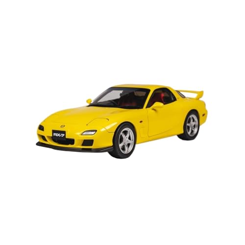 Modellauto Im Maßstab 1:18 Für Mazda RX7 Gelb Bathurst R Legierung Volle Auto Modell Erwachsene Ornament Sammlung Für Die Sammlung von YLQERZ