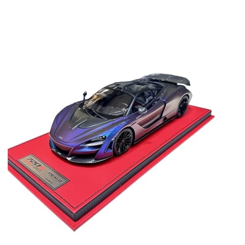Modellauto Im Maßstab 1:18 Für McLaren 720S Novitec Modifiziertes Harzautomodell Matt Lila Wohnkultur Sammlerstücke Für Die Sammlung von YLQERZ