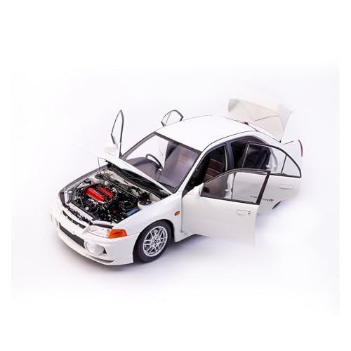 Modellauto Im Maßstab 1:18 Für Mitsubishi EVO4 Legierung Offenes Automodell Sammlerstück Ausstellungsstück Heim Und Bürodekoration Weiß Für Die Sammlung von YLQERZ