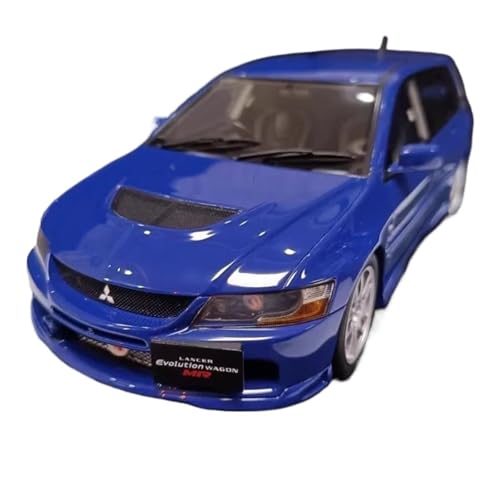 Modellauto Im Maßstab 1:18 Für Mitsubishi Lancer Evo9 Blau Tourenwagen Modellfahrzeug Harz Spielzeug Sammlerstück Erwachsene Souvenir Für Die Sammlung von YLQERZ