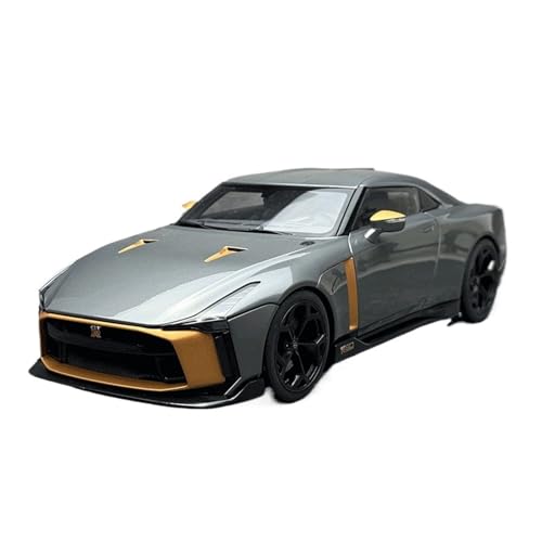 Modellauto Im Maßstab 1:18 Für Nissan GT-R50 VON ITALDESIGN Automodell-Kollektion Heimdekoration Ornamente Für Die Sammlung(Gray) von YLQERZ