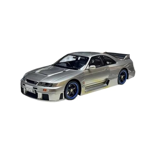 Modellauto Im Maßstab 1:18 Für Nissan Nismo GTR Lm R33 Harz Statische Auto Modell Silber Hobby Sammlung Ornament Display Eml117 Für Die Sammlung von YLQERZ