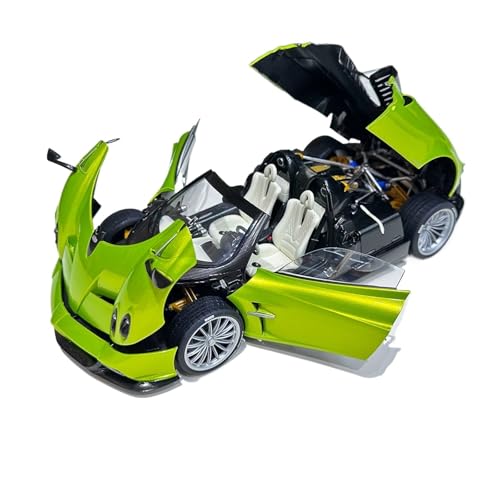 Modellauto Im Maßstab 1:18 Für Pagani Faia Huayra Cabrio Grün Vollständig Offen Auto Modell Hobby Statische Display Sammlung Für Die Sammlung von YLQERZ