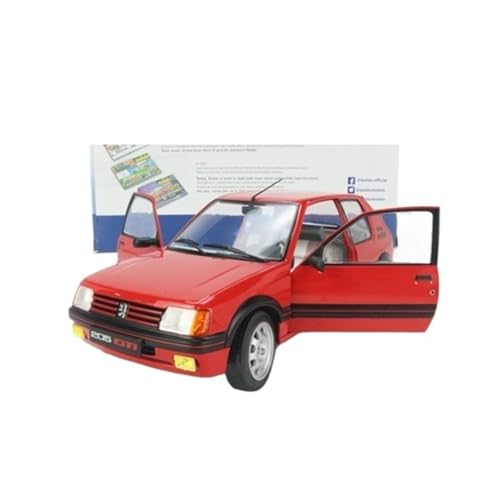 Modellauto Im Maßstab 1:18 Für Peugeot 205 Mk.1 GTI Legierung Doppeltür Klassische Coole Mini Sport Auto Modell Für Die Sammlung von YLQERZ