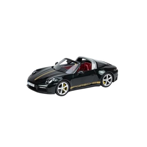 Modellauto Im Maßstab 1:18 Für Porsche 911 Targa 4 Metallic-Lack Türkis Harz Auto Modell Schwarz Erwachsene Modell Für Die Sammlung von YLQERZ