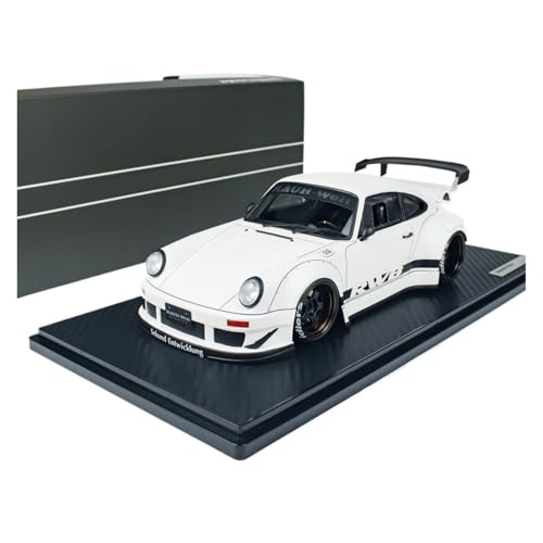 Modellauto Im Maßstab 1:18 Für Porsche RWB 930 Weiß/Lila Harz Körper Szene Dekoration Souvenir Modell Auto Für Die Sammlung(White) von YLQERZ