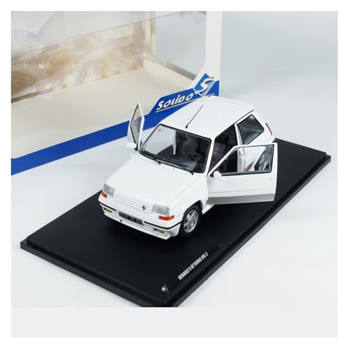 Modellauto Im Maßstab 1:18 Für Renault 5 GT Turbo MK1 MK2 Rot Legierung Öffnende Tür Ornamente Modell Auto Für Die Sammlung(White) von YLQERZ