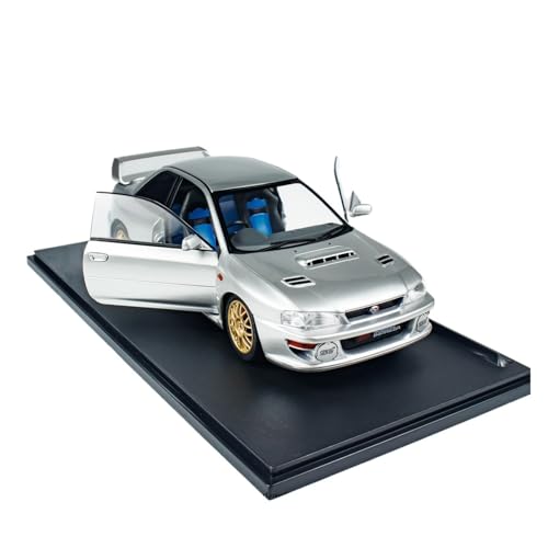Modellauto Im Maßstab 1:18 Für Subaru Impreza 22B Silber 1998 Legierung Zu Öffnende Tür Home Dekoration Sammlung Automodell Für Die Sammlung von YLQERZ