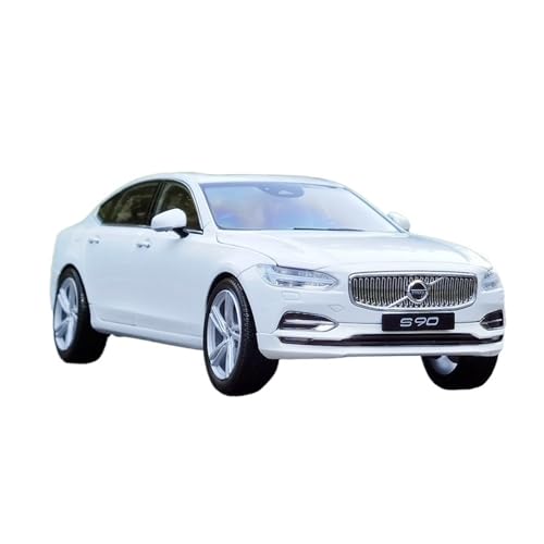 Modellauto Im Maßstab 1:18 Für Volvo S90 Weiß Legierung Limousine Modell Auto Modell Metall Ornamente Szene Dekoration Für Die Sammlung(White) von YLQERZ