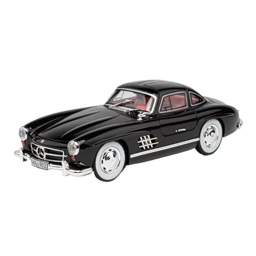 Modellauto Im Maßstab 1:24 Für BMW 300SL W140 Legierung Modell Spielzeug Druckguss Auto Mit Sound Licht Pull Back Türen Geöffnet Für Die Sammlung(A Black) von YLQERZ